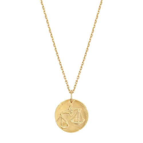 商品Van Cleef & Arpels| Van Cleef & Arpels/梵克雅宝 新款Zodiaque十二星座系列 18K金黄金Librae天秤座徽章圆形吊坠VCARP7SW00,价格¥20136,第1张图片