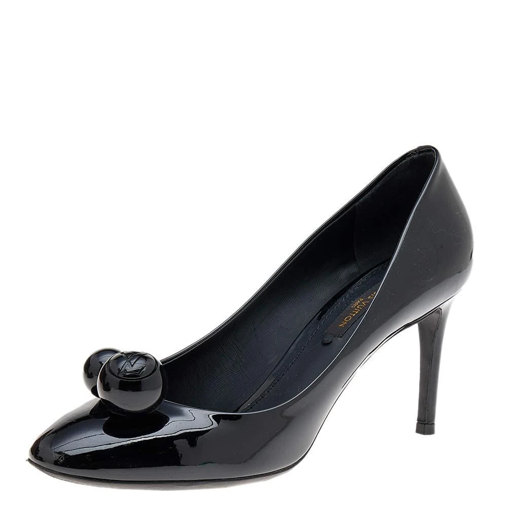 商品[二手商品] Louis Vuitton|Louis Vuitton Black Patent Leather Betty Pumps Size 36,价格¥1283,第1张图片