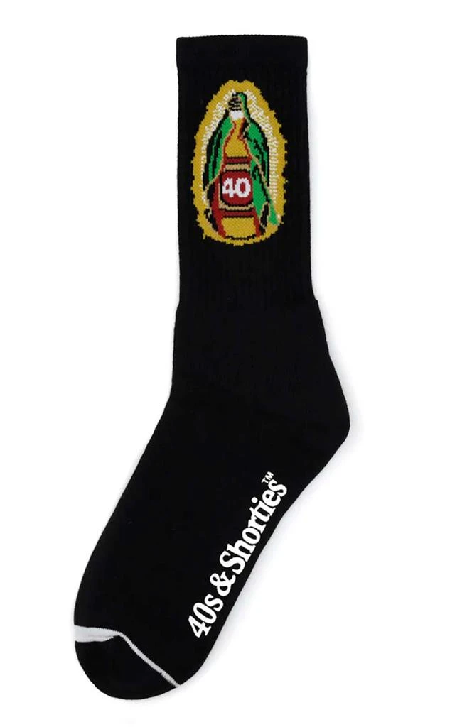 商品40s & Shorties|Virgin Bottle Socks - Black,价格¥67,第1张图片