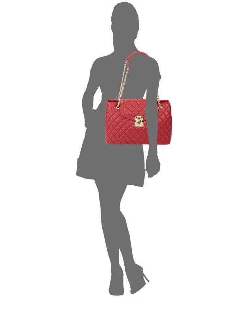 商品Moschino|Quilted Leather Shoulder Bag,价格¥1573,第3张图片详细描述