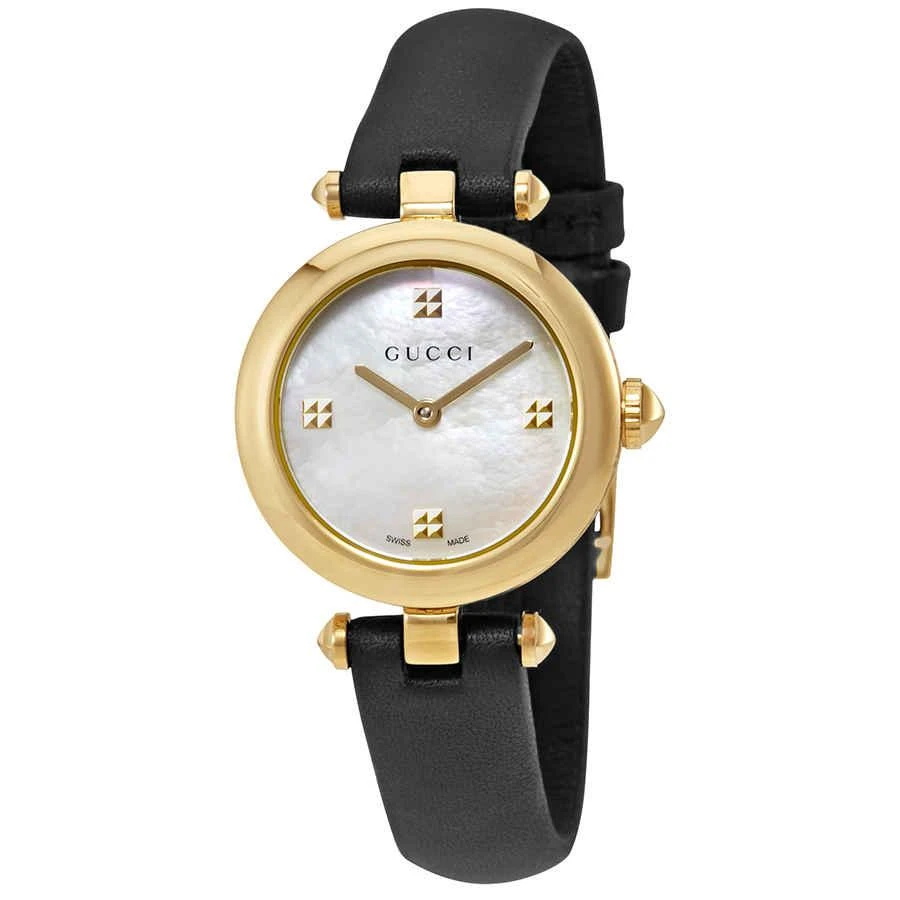 商品Gucci|Diamantissima Mother of Pearl Dial Ladies Watch YA141505,价格¥5217,第1张图片