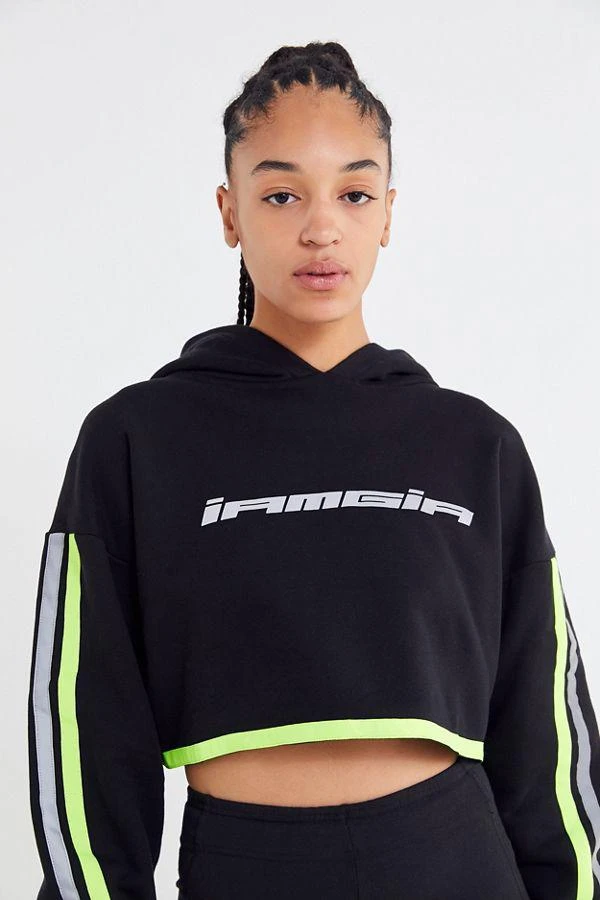商品I.AM.GIA|I.AM.GIA Mercury Reflective Striped Hoodie Sweatshirt,价格¥592,第1张图片