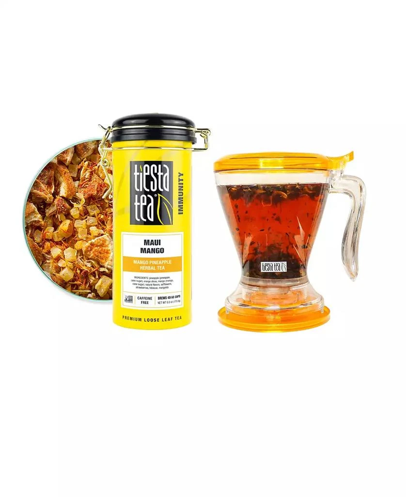 商品Tiesta Tea|Maui Mango Loose Leaf Tea and Brewmaster Set 2 Piece,价格¥301,第1张图片