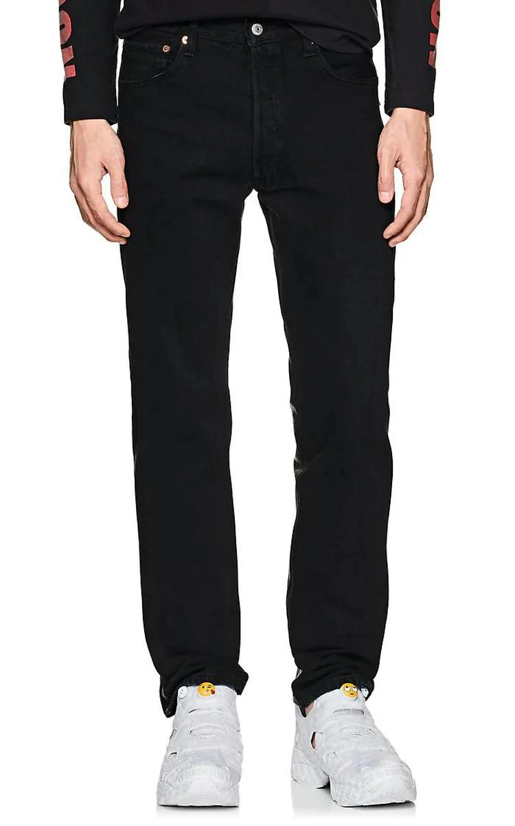 商品Vetements|Leather-Back Straight Jeans,价格¥3400,第1张图片