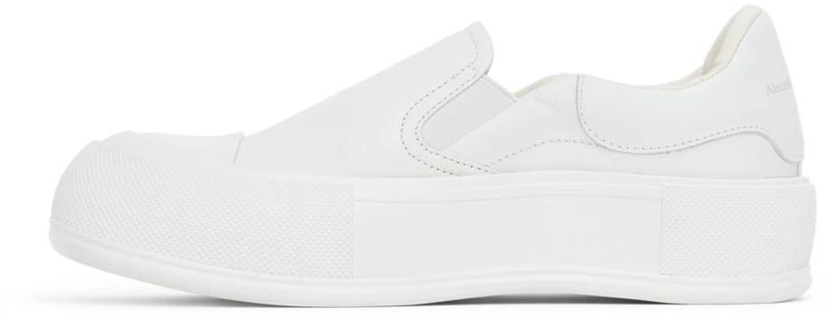 商品Alexander McQueen|White Deck Skate Plimsoll Sneakers,价格¥1101,第3张图片详细描述