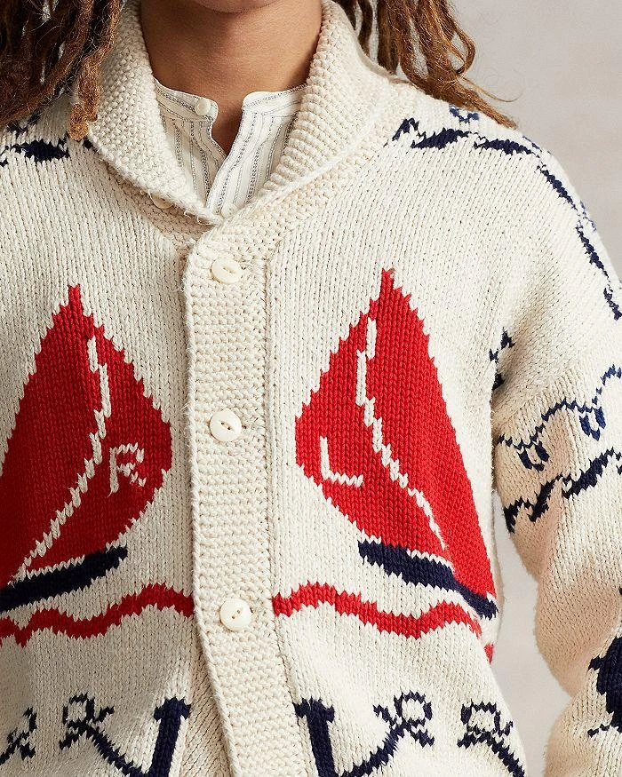 商品Ralph Lauren|Chunky Knit Nautical Shawl Collar Cardigan,价格¥1134,第5张图片详细描述