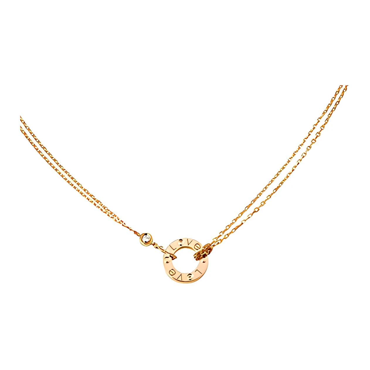 商品[国内直发] Cartier|CARTIER卡地亚 LOVE系列 高端新颖 18k玫瑰金 项链 女款 玫瑰金色,价格¥19358,第1张图片