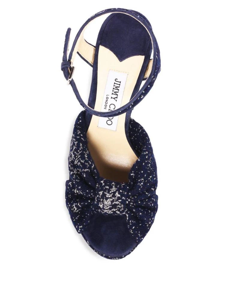 商品Jimmy Choo|Heloise Jacquard Platform Sandals,价格¥2623,第4张图片详细描述