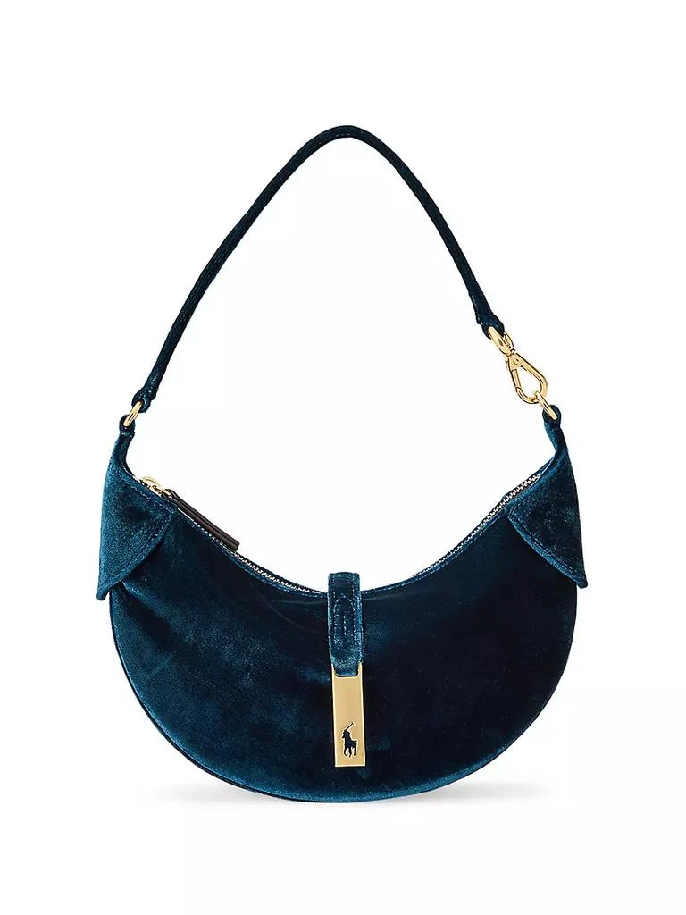 商品Ralph Lauren|Mini Polo ID Velvet Shoulder Bag,价格¥3732,第1张图片