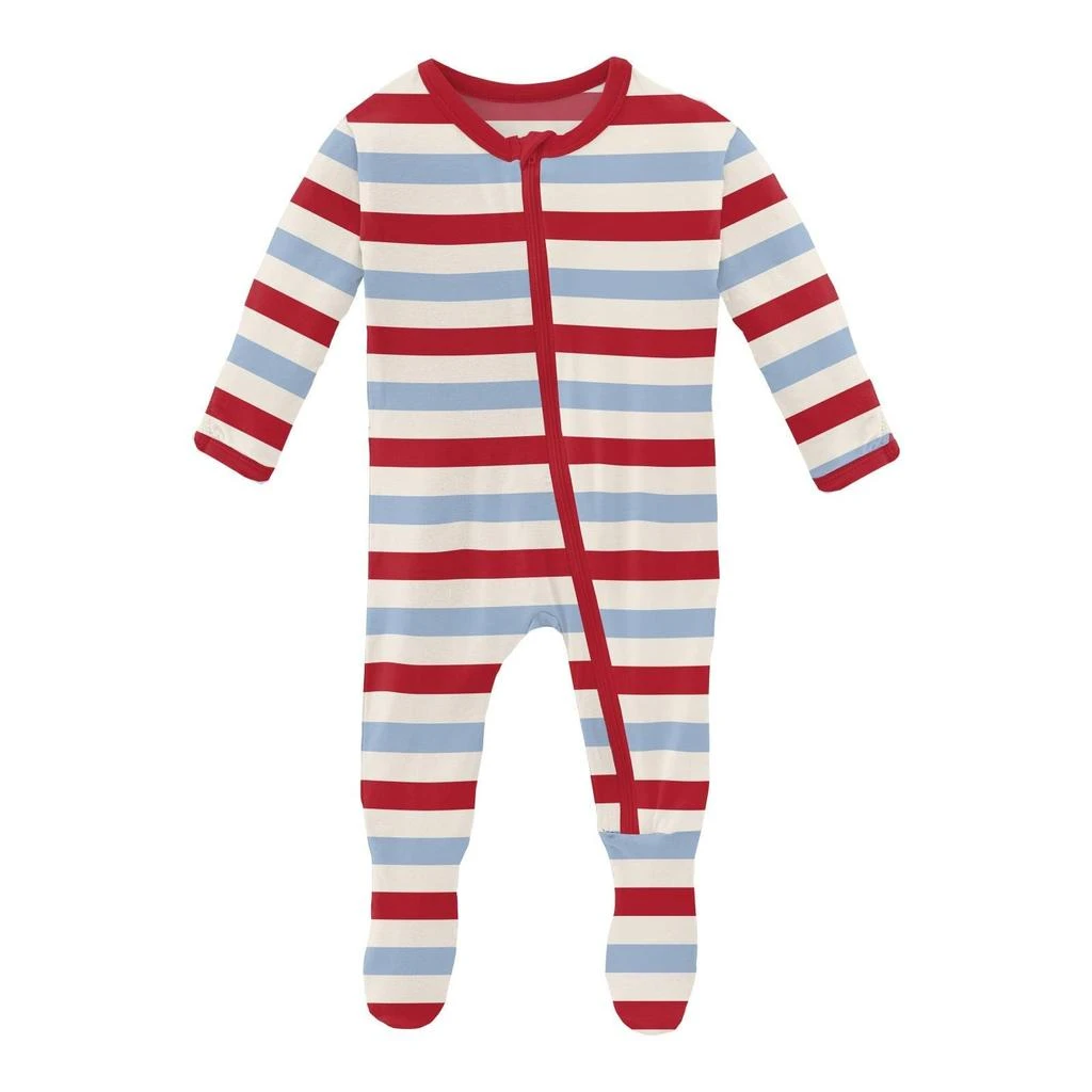 商品KicKee Pants|Print Footie with Zipper (Infant),价格¥255,第1张图片