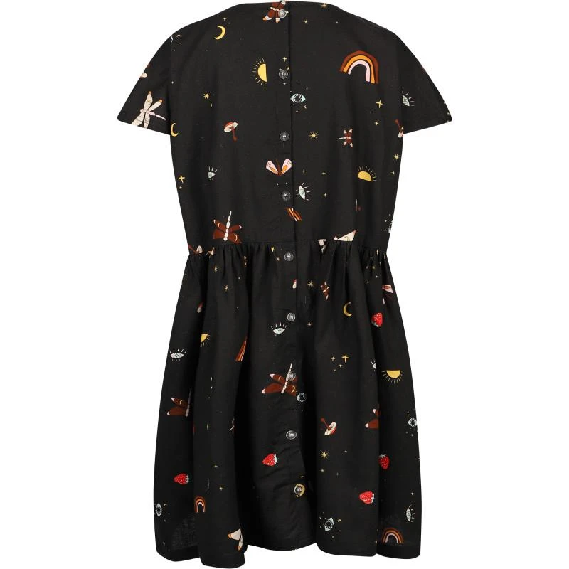 商品Munster|Oversize fairytale mystic digital black dress with pockets,价格¥537,第2张图片详细描述