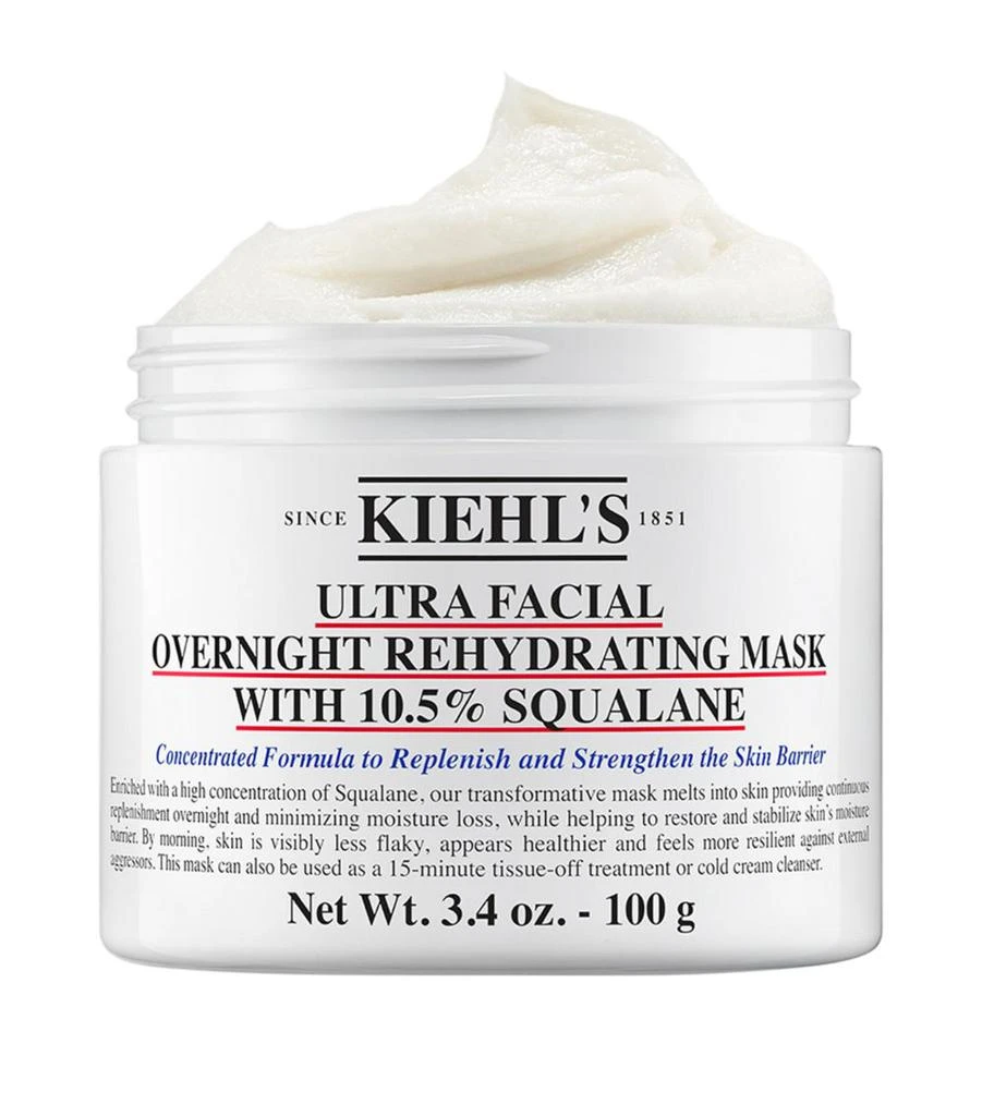 商品Kiehl's|Ultra Facial Overnight Hydrating Face Mask with 10.5% Squalane (100g),价格¥426,第2张图片详细描述