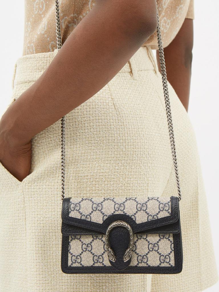 商品Gucci|Dionysus super mini GG-Supreme canvas bag,价格¥7169,第5张图片详细描述