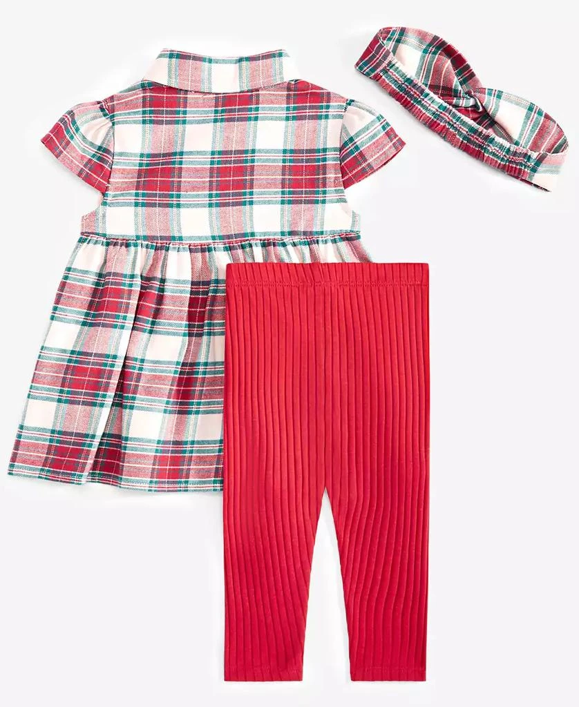 商品First Impressions|Baby Girls Headband, Tunic & Leggings, 3 Piece Set, Created for Macy's,价格¥120,第2张图片详细描述