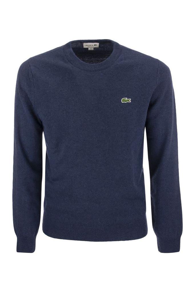 LACOSTE Crew-neck pullover in wool blend商品第1张图片规格展示