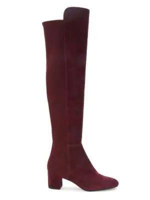 女款 Gillian 60系列 过膝麂皮长靴商品第1张图片规格展示