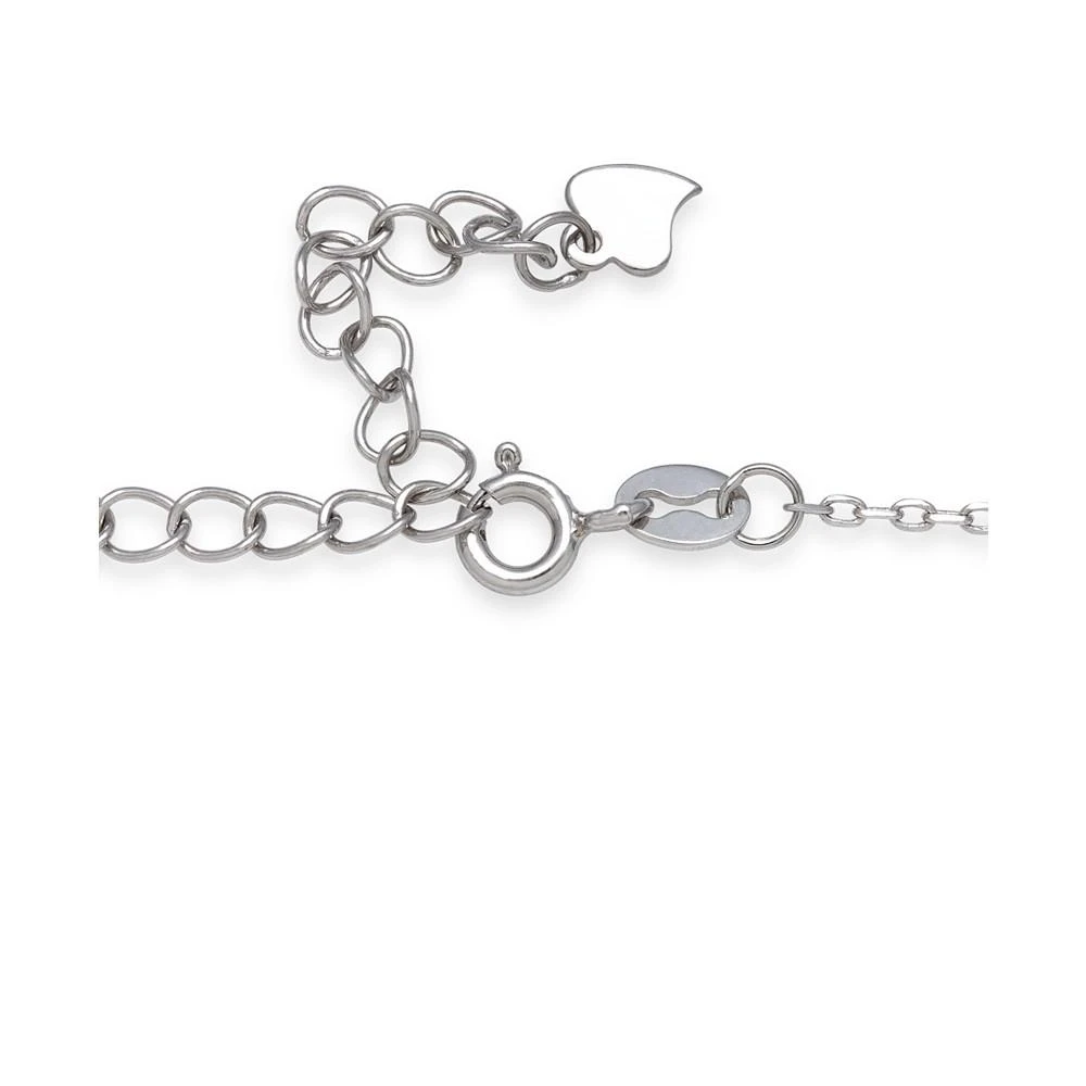商品Belle de Mer|2-Pc. Set Cultured Freshwater Pearl (6mm) & Cubic Zirconia Ribbon Pendant Necklace & Matching Drop Earrings in Sterling Silver,价格¥2417,第5张图片详细描述