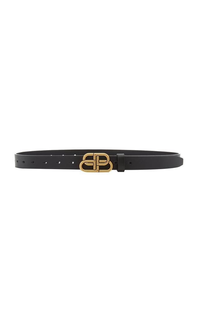 商品Balenciaga|Balenciaga - Women's BB Thin Leather Belt - Black - 70 cm - Moda Operandi,价格¥2759,第1张图片