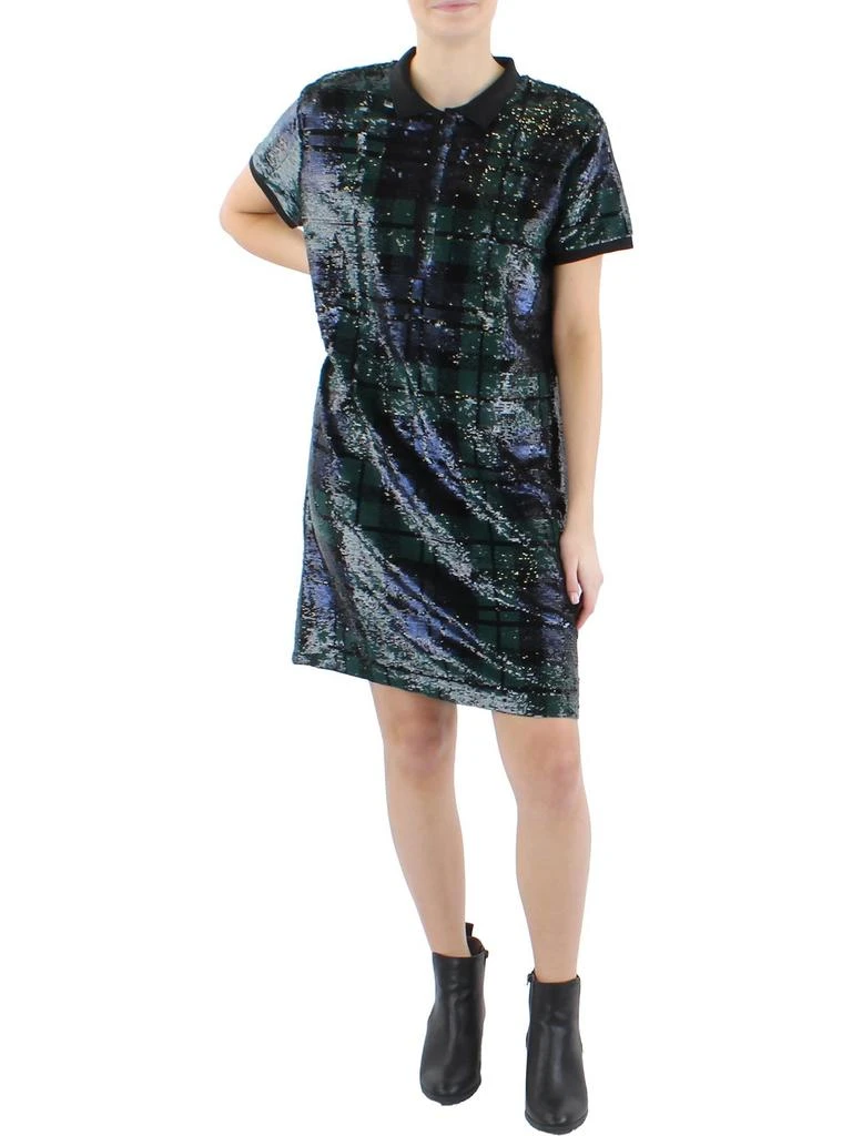 商品Ralph Lauren|Womens Sequined Short Sleeves Shift Dress,价格¥1141,第1张图片