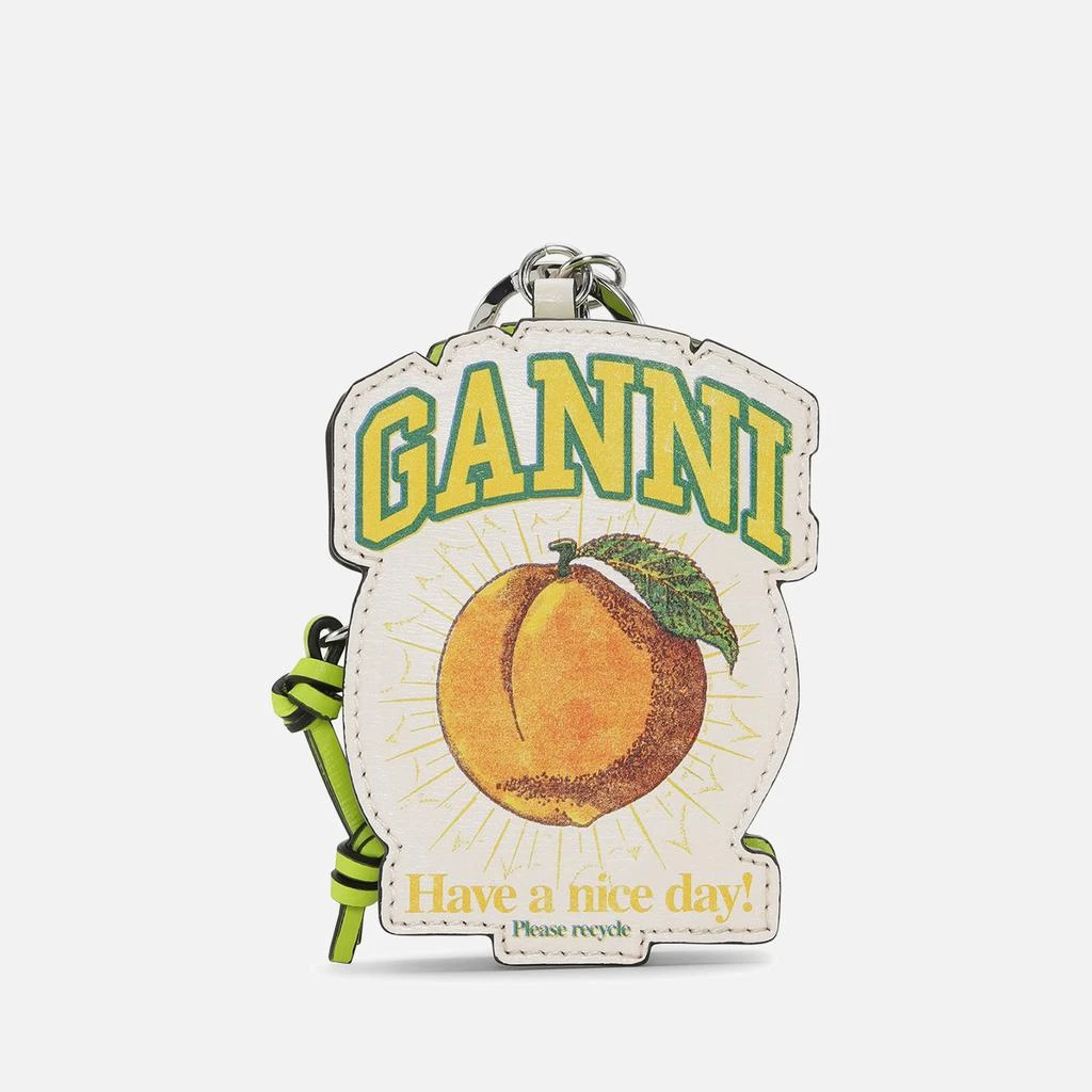 商品Ganni|Ganni Peach Printed Recycled Leather Coin Purse,价格¥459,第1张图片