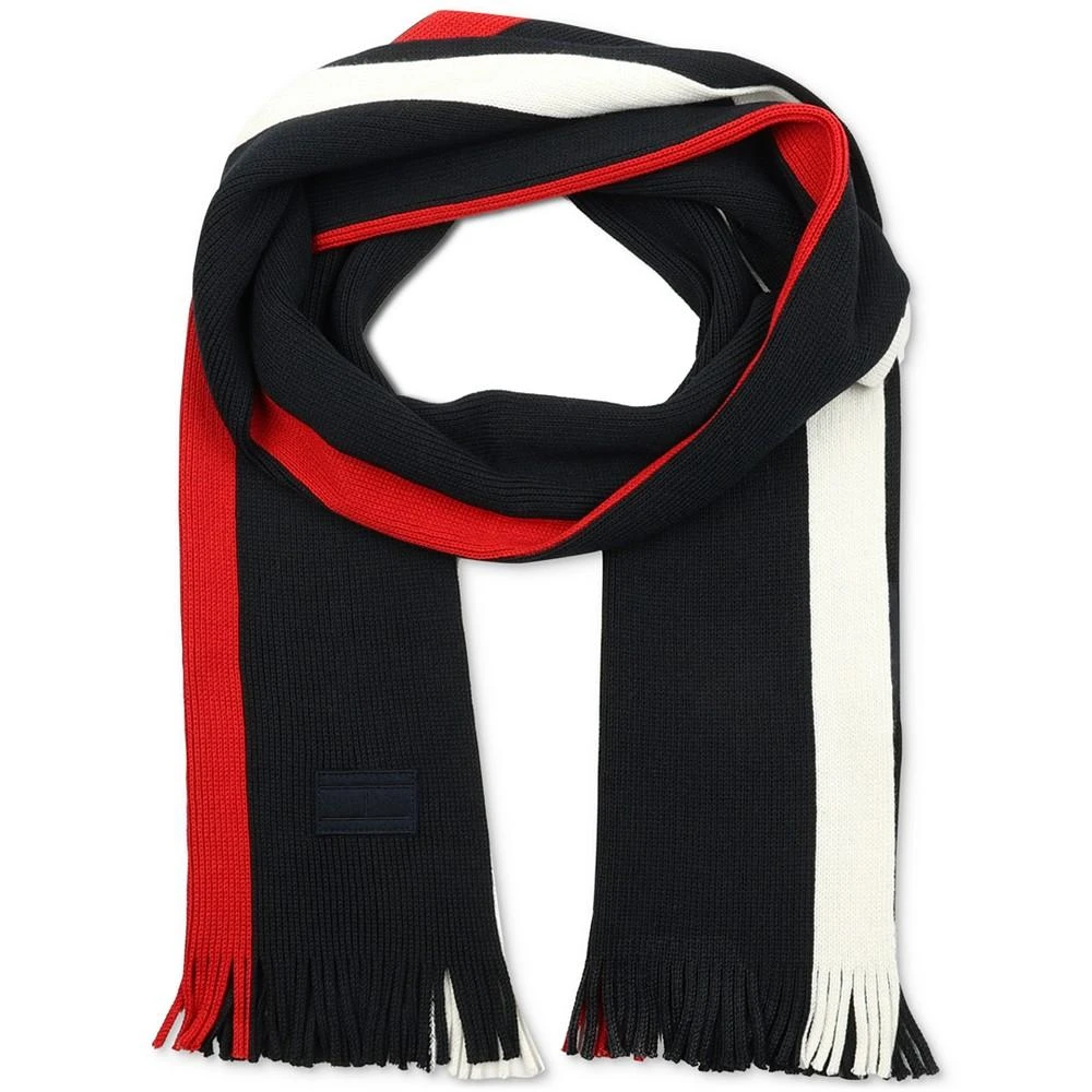 商品Tommy Hilfiger|Men's Striped Fringe Scarf,价格¥253,第1张图片