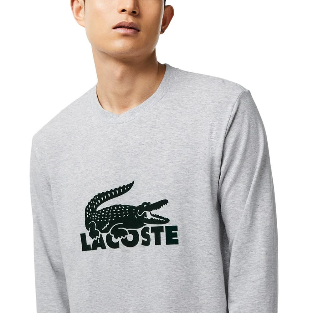 商品Lacoste|Men's 2-Pc. Long-Sleeve T-Shirt & Jogger Pants Pajama Set,价格¥720,第3张图片详细描述