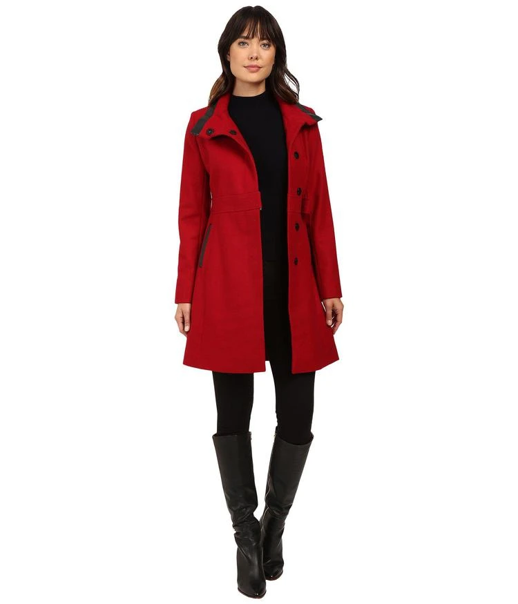 商品Via Spiga|Via Spiga Stand Collar with PU Detail 女士外套,价格¥542,第5张图片详细描述