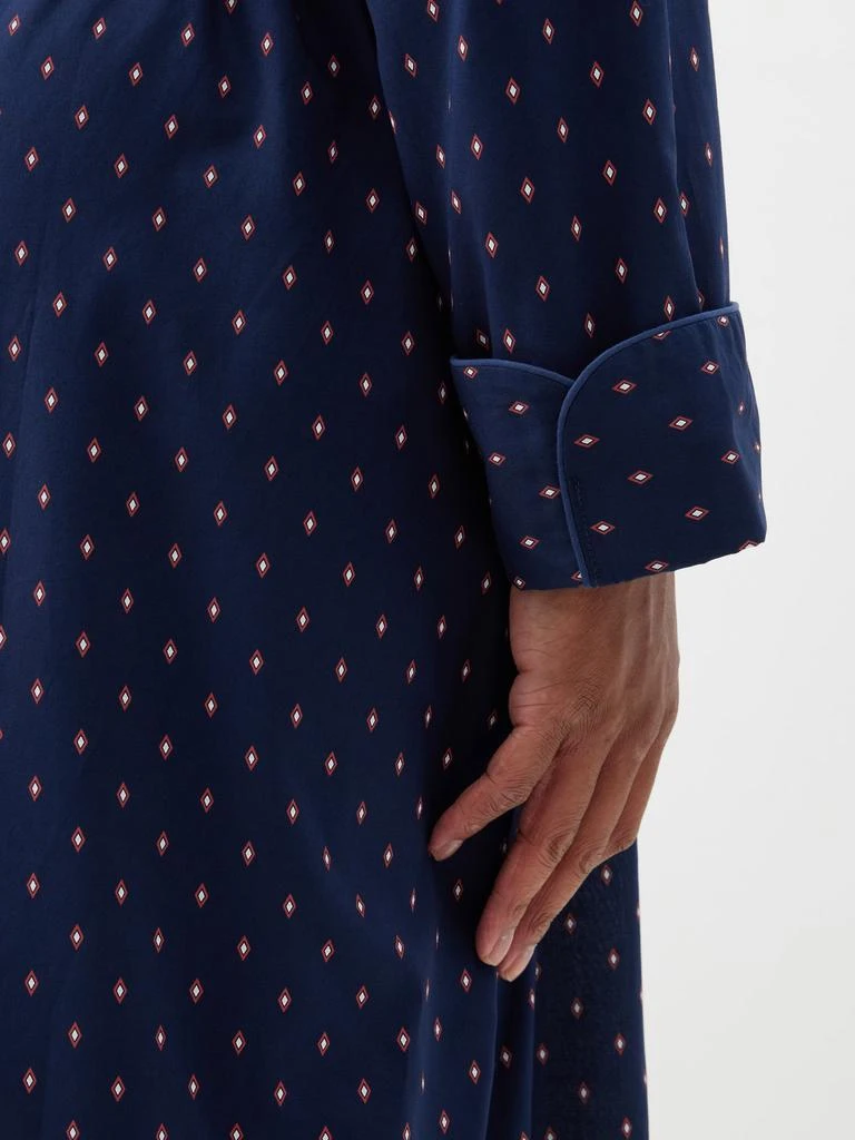 商品Derek Rose|Nelson geometric-print cotton belted robe,价格¥966,第3张图片详细描述