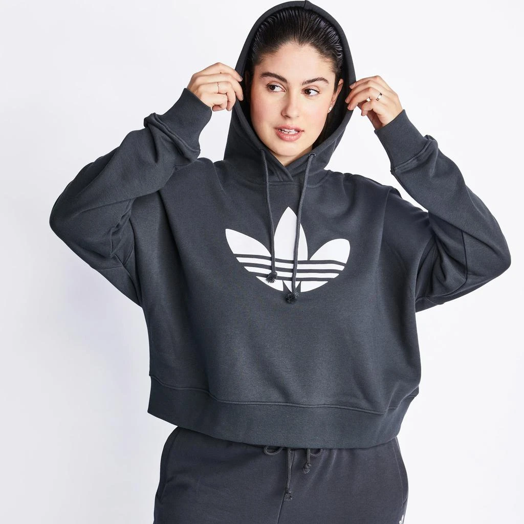 商品Adidas|adidas Originals Aerobic Plus Over The Head Hoody - Women Hoodies,价格¥467,第1张图片
