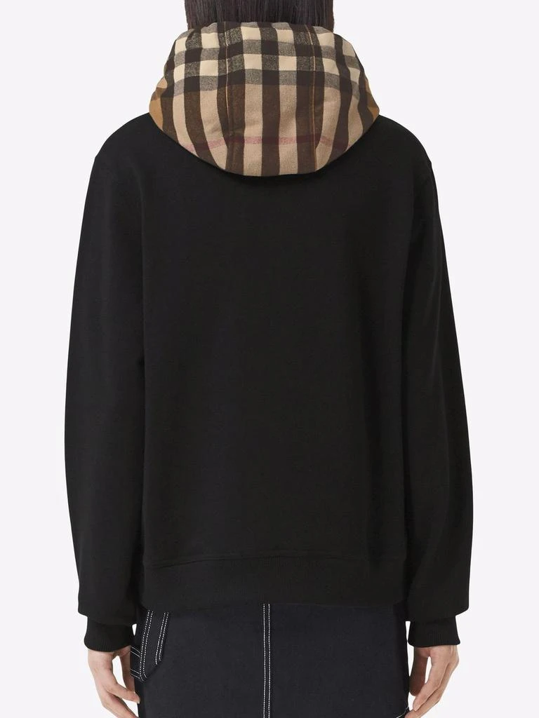 商品Burberry|BURBERRY - Checked Hood Cotton Sweatshirt,价格¥6678,第5张图片详细描述