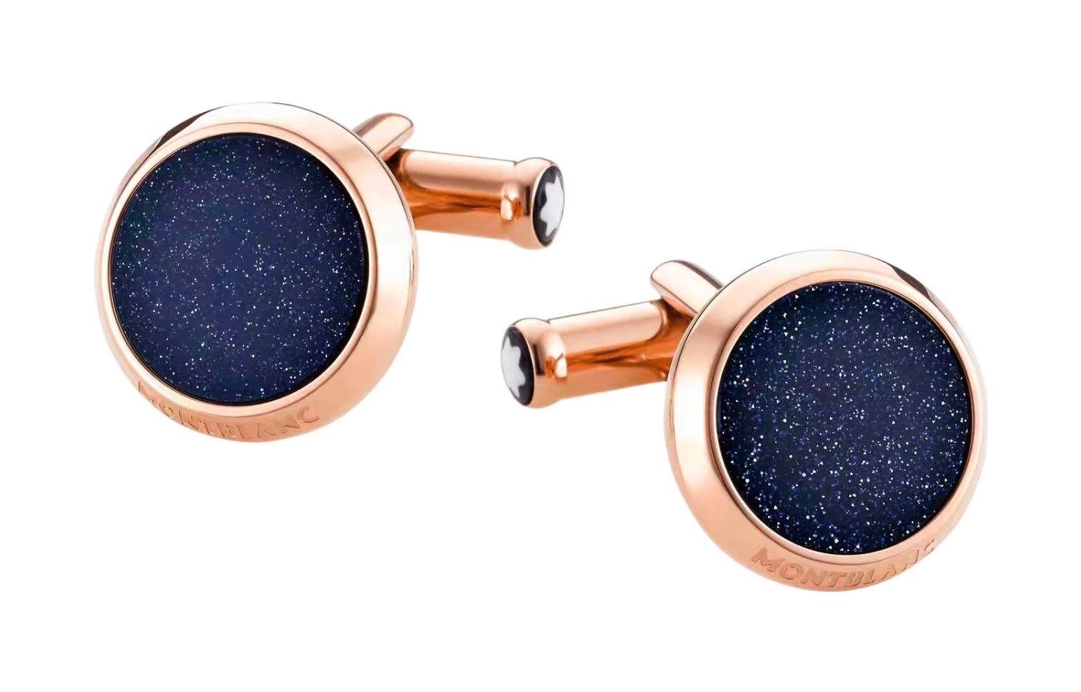 商品[国内直发] MontBlanc|万宝龙 大班系列 星空夹式 袖扣 男款 蓝色,价格¥2877,第1张图片