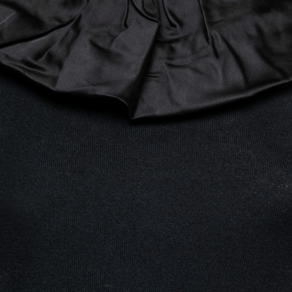 商品[二手商品] Burberry|Burberry Black Knit & Satin Trimmed Sleeveless Top S,价格¥869,第3张图片详细描述