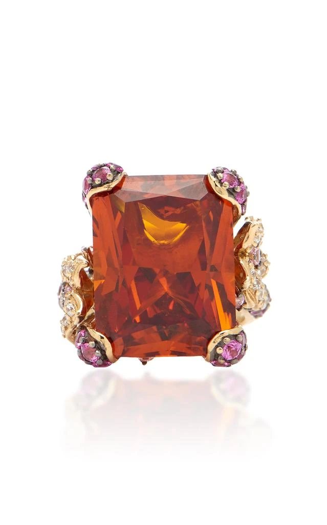商品Anabela Chan|Anabela Chan - Women's Cinderella 18K Yellow Gold Multi-Stone Ring - Orange - US 7 - Moda Operandi - Gifts For Her,价格¥16878,第1张图片