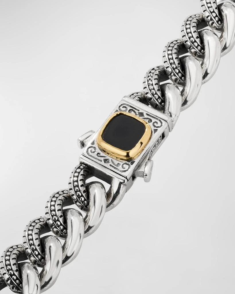 商品Konstantino|Men's Two-Tone Black Onyx Chain Bracelet,价格¥9671,第2张图片详细描述