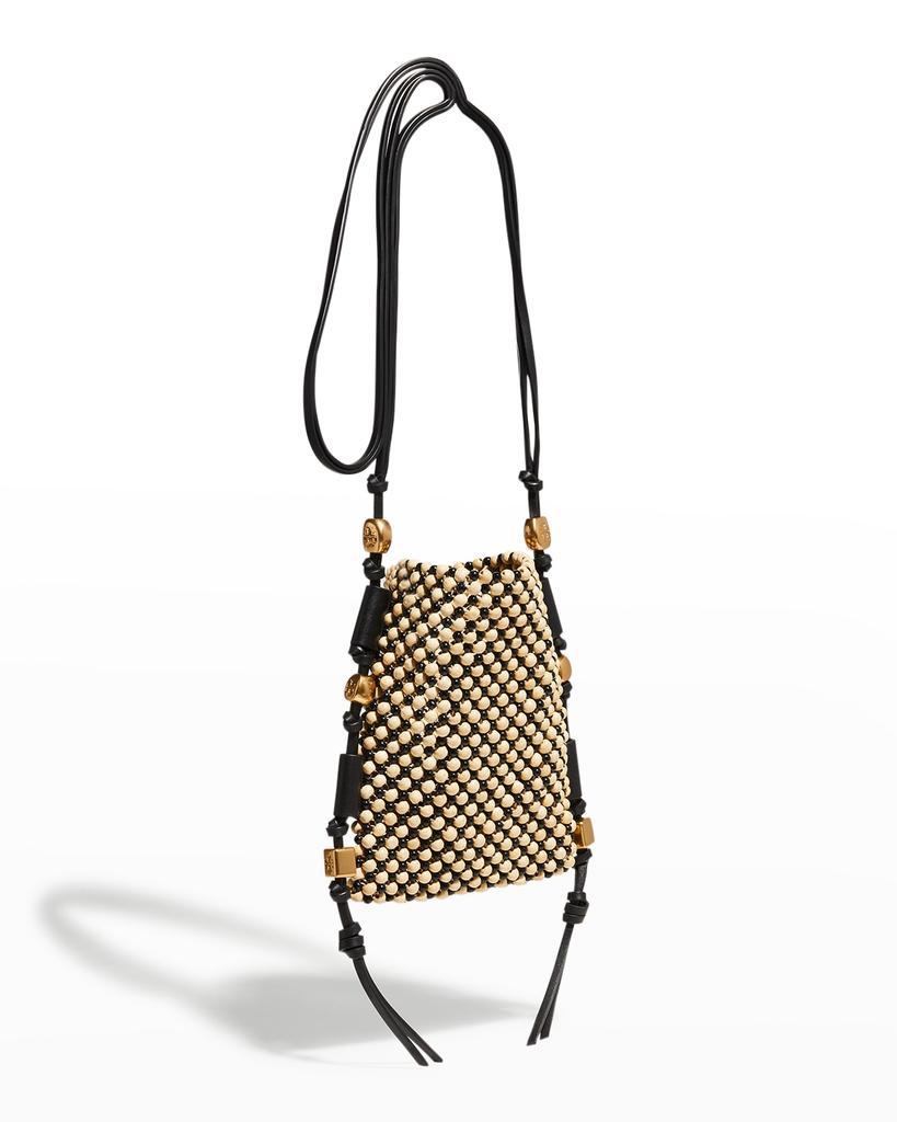 商品Tory Burch|Miller Beaded Tassel North-South Crossbody Bag,价格¥2448,第5张图片详细描述