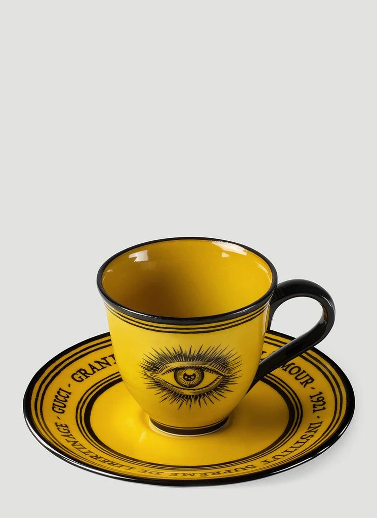 商品Gucci|Set of Two Star Eye Demitasse Cups with Saucers,价格¥3889,第2张图片详细描述
