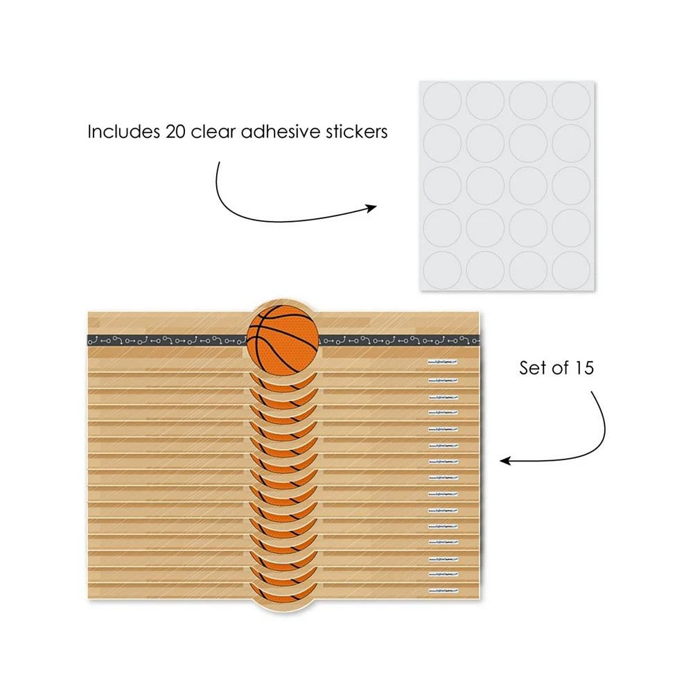 商品Big Dot of Happiness|Nothin' but Net - Basketball - Party DIY Wrapper Favors and Decorations - 15 Ct,价格¥97,第2张图片详细描述