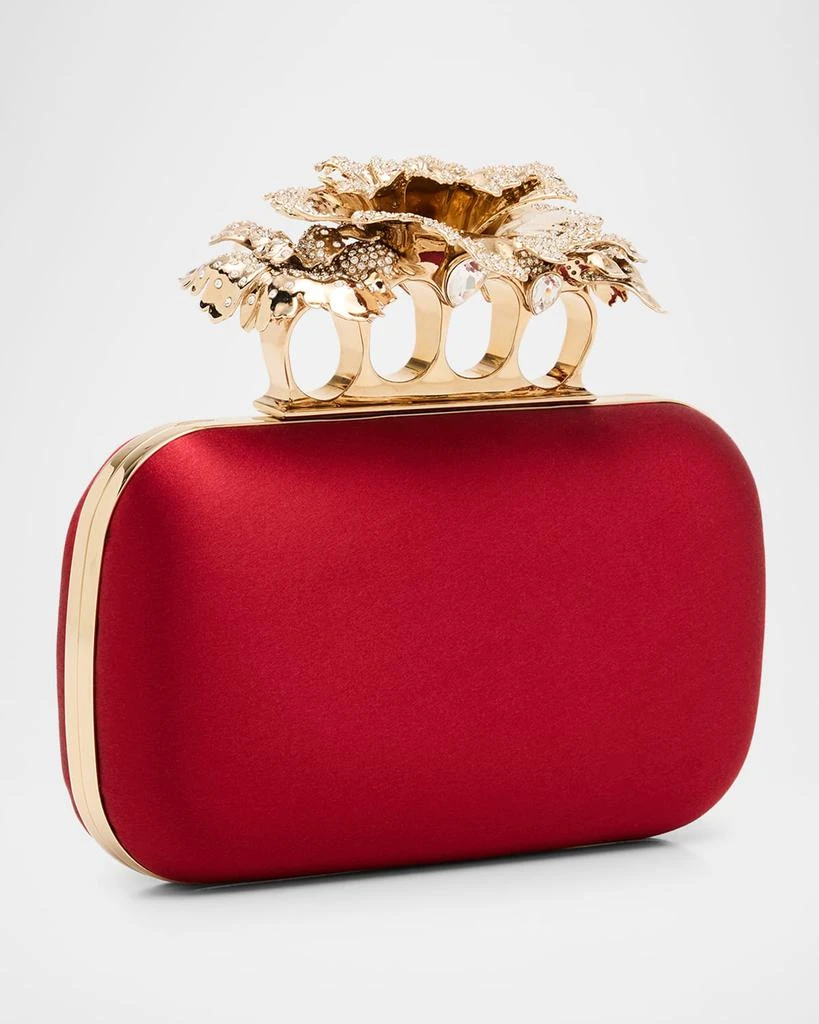 商品McQueen|Crystal Carnation Satin Clutch Bag,价格¥36673,第3张图片详细描述