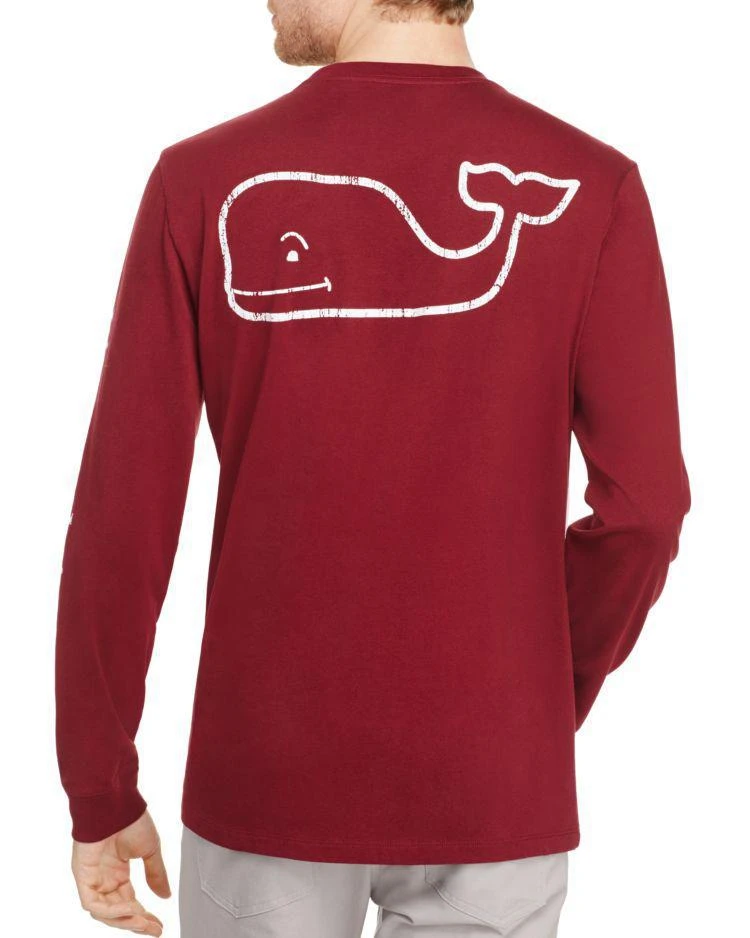 商品Vineyard Vines|Whale Graphic Long Sleeve Pocket Tee,价格¥249,第2张图片详细描述