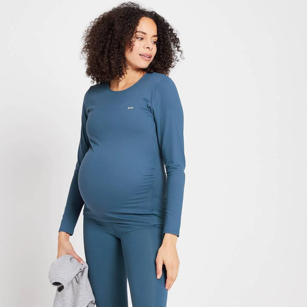 商品Myprotein|MP Women's Power Maternity Long Sleeve Top - Dust Blue,价格¥105,第1张图片