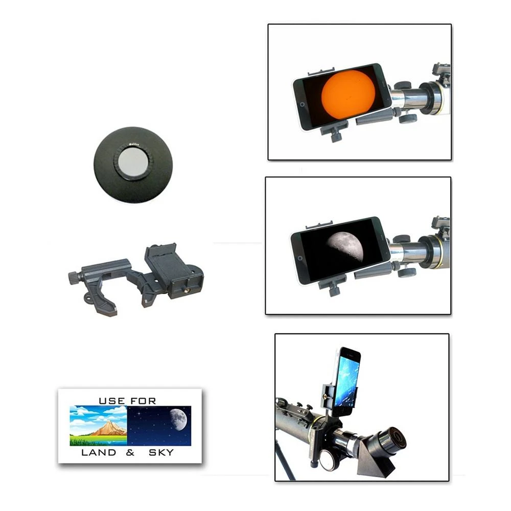 商品Galileo|800mm x 72mm Day and Night Refractor Telescope Kit with Solar Filter Caps,价格¥2418,第2张图片详细描述