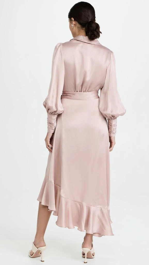 商品Zimmermann|Zimmermann 真丝裹身中长连衣裙,价格¥4954,第3张图片详细描述