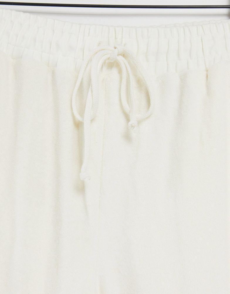 商品& Other Stories|& Other Stories cotton co-ord joggers in cream - MBLUE,价格¥173,第5张图片详细描述