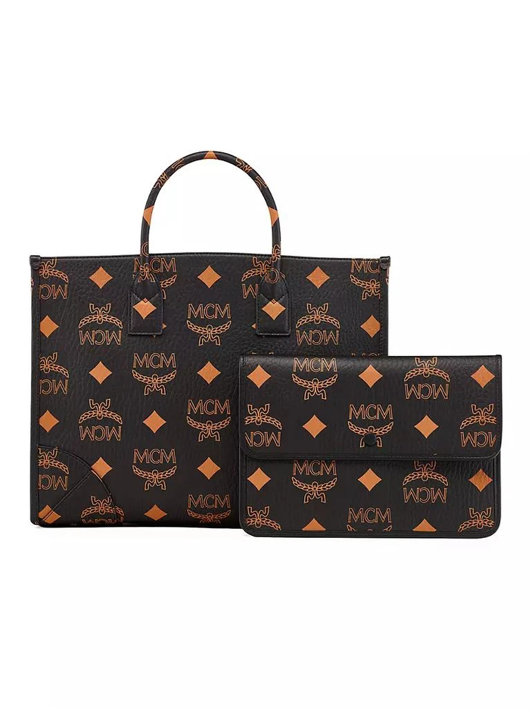 商品MCM|Large Munchen Maxi Monogram Tote Bag,价格¥7419,第4张图片详细描述