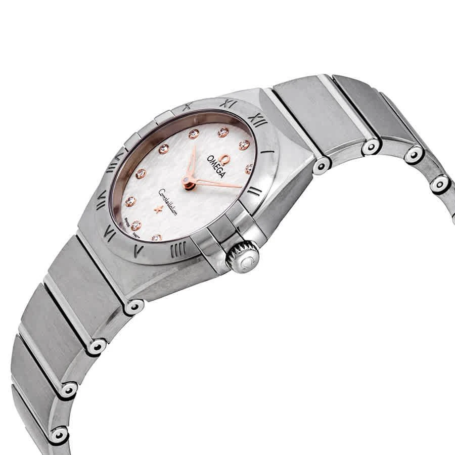 商品Omega|Constellation Manhattan Quartz Diamond Silver Dial Ladies Watch 131.10.28.60.52.001,价格¥20753,第2张图片详细描述