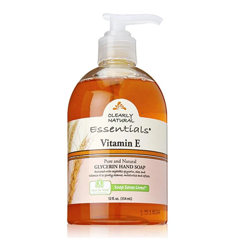 商品Clearly Natural|Clearly Natural Vitamin E, Liquid Glycerin Soap, 12 Oz, Pump,价格¥31,第1张图片