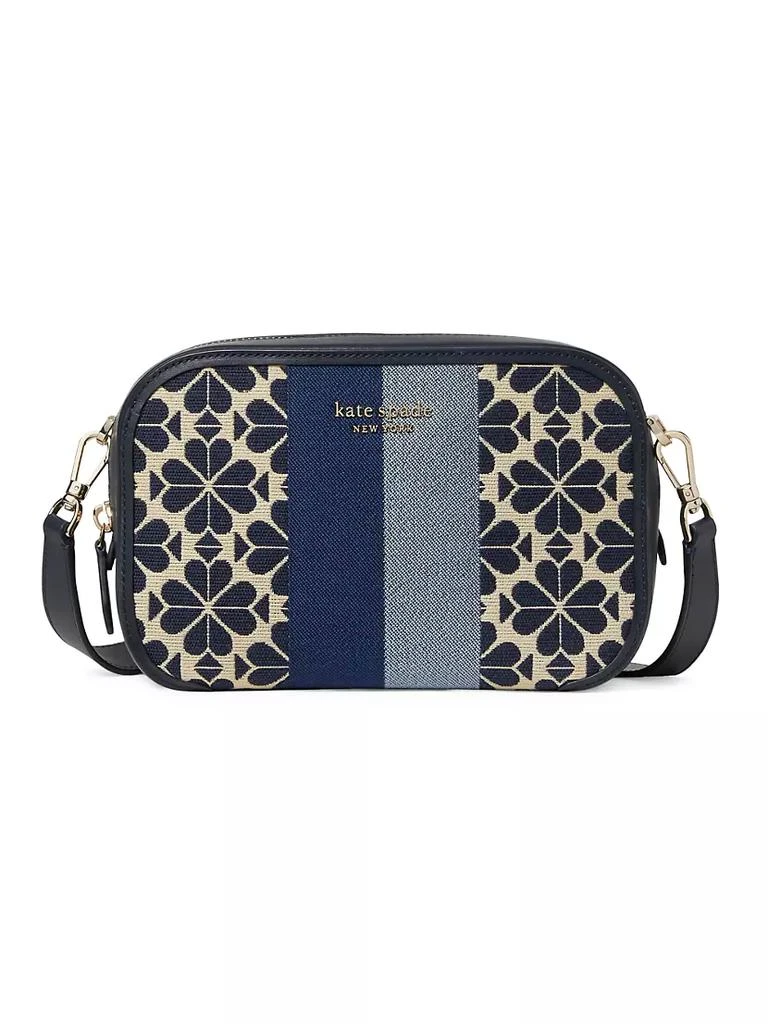 商品Kate Spade|Medium Flower Jacquard Stripe Camera Bag,价格¥1005,第1张图片