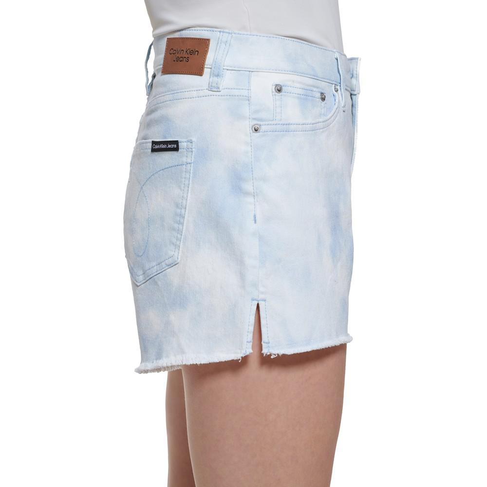 商品Calvin Klein|Acid-Wash Denim Cutoff Shorts,价格¥132,第5张图片详细描述