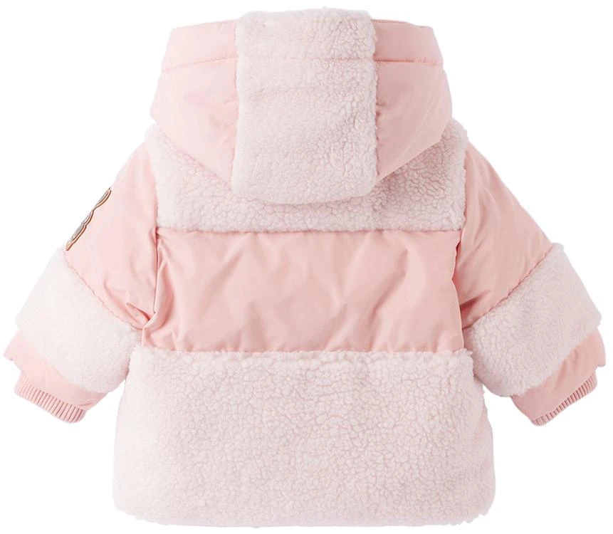 商品Burberry|Baby Pink Paneled Down Jacket,价格¥1397,第2张图片详细描述