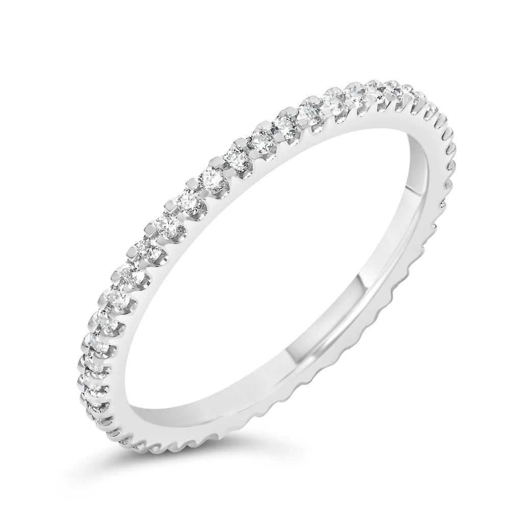 商品Haus of Brilliance|14K White Gold Shared Prong Set Round Diamond Eternity Band Ring,价格¥9266,第2张图片详细描述